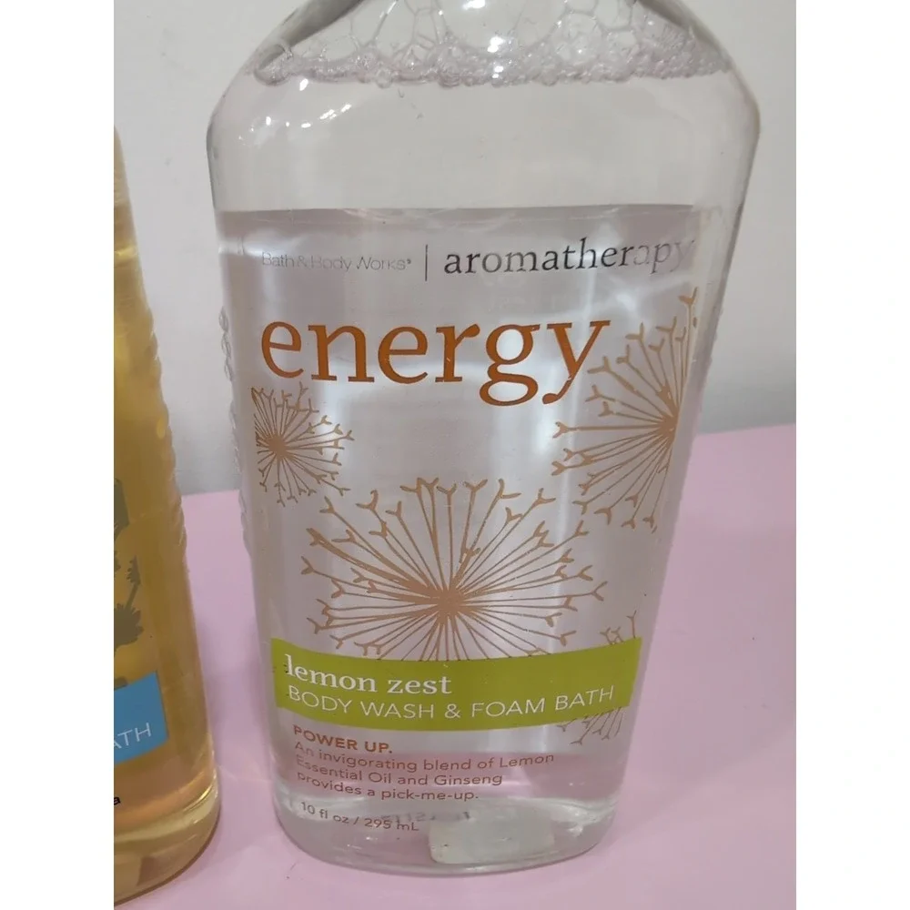 Bath & Body Works Aromatherapy SLEEP & Energy Body Wash and Foam Bath Rare Lot 2